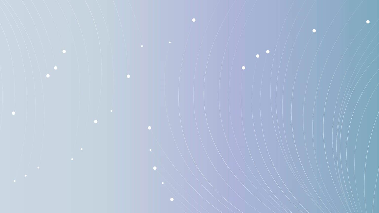 Abstract light blue background with curved lines and dots