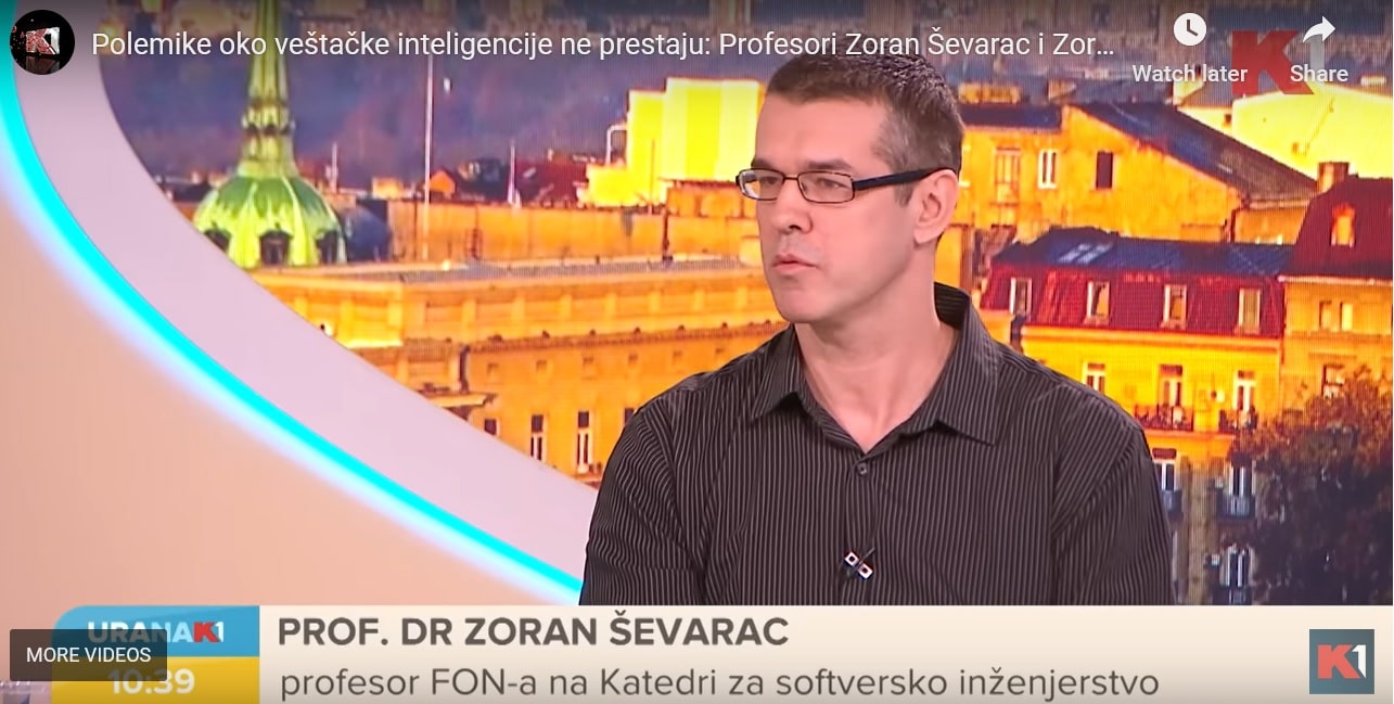 Prof. dr Zoran Ševarac u emisiji Uranak na TV K1